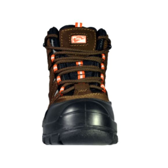 NEW MENS SAFETY WORK BOOTS- IMPACT & SLIP RESISTANT, WATERPROOF | BROWN SIZE 10 - Picture 6 of 11